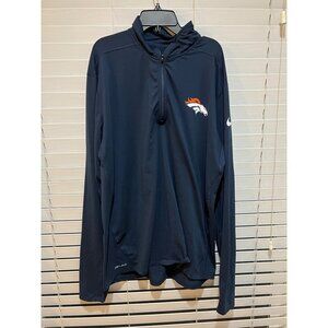 Nike Denver Broncos‎ 1/4 Zip Pullover - Size XL